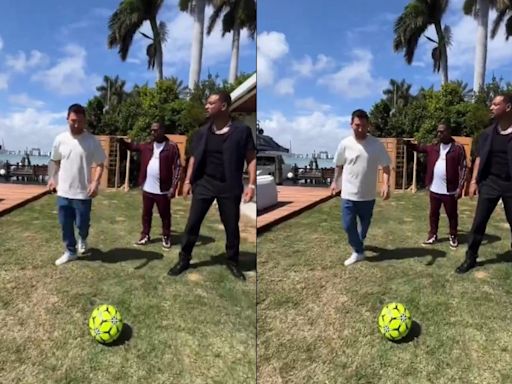 Video viral: Lionel Messi se juntó con Will Smith y Martin Lawrence a jugar al fútbol y revolucionó las redes