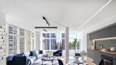 The sliding divider in this New York apartment creates a 'temporary room' – a genius trick for flexible open plan living