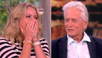 Michael Douglas says Catherine Zeta-Jones makes him 'drop the trou and whip it out' when she beats him at golf