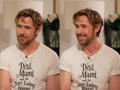 Ryan Gosling wears T-shirt promoting Eva Mendes’ children’s book during press tour