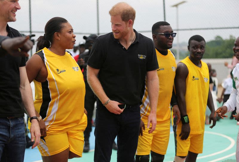 In Nigeria, Prince Harry speaks of 'brave souls' losing lives in conflict