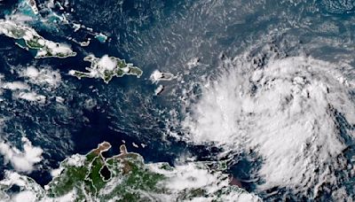 Tropical Storm Ernesto batters northeast Caribbean and aims at Puerto Rico as it strengthens