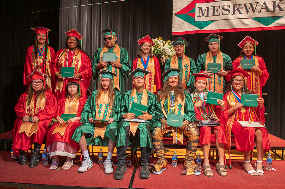 Meskwaki Settlement School Class of 2024 celebrated at graduation | News, Sports, Jobs - Times Republican