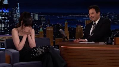 Anne Hathaway rescued by Jimmy Fallon in awkward The Tonight Show moment