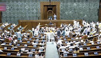 Opposition protests over caste remarks, census disrupt Lok Sabha; House adjourned briefly