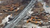 Ohio train derailment – live: Video emerges of apparent contaminated creek in East Palestine