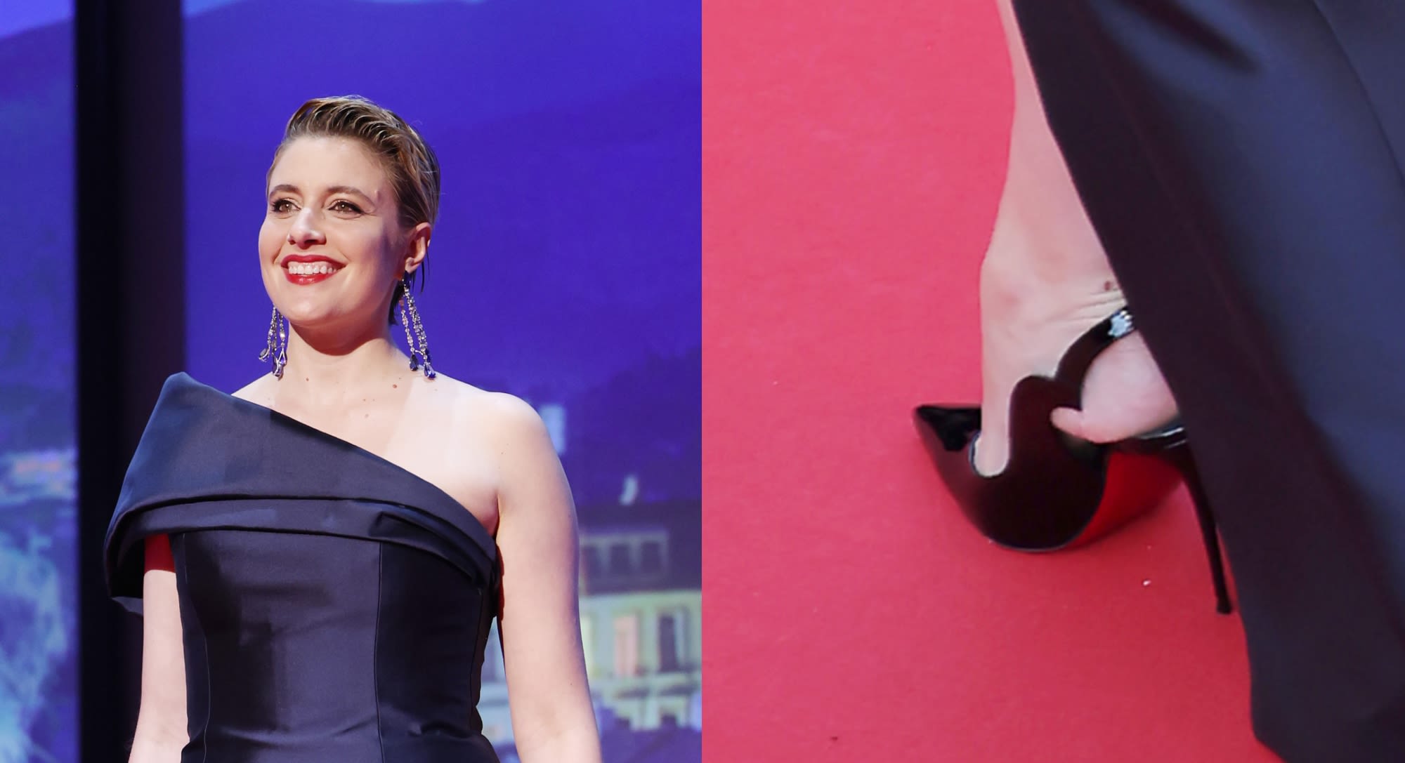 Greta Gerwig Closes Cannes in Festival’s Trending Shoe Style: Pointed-Toe Slingbacks