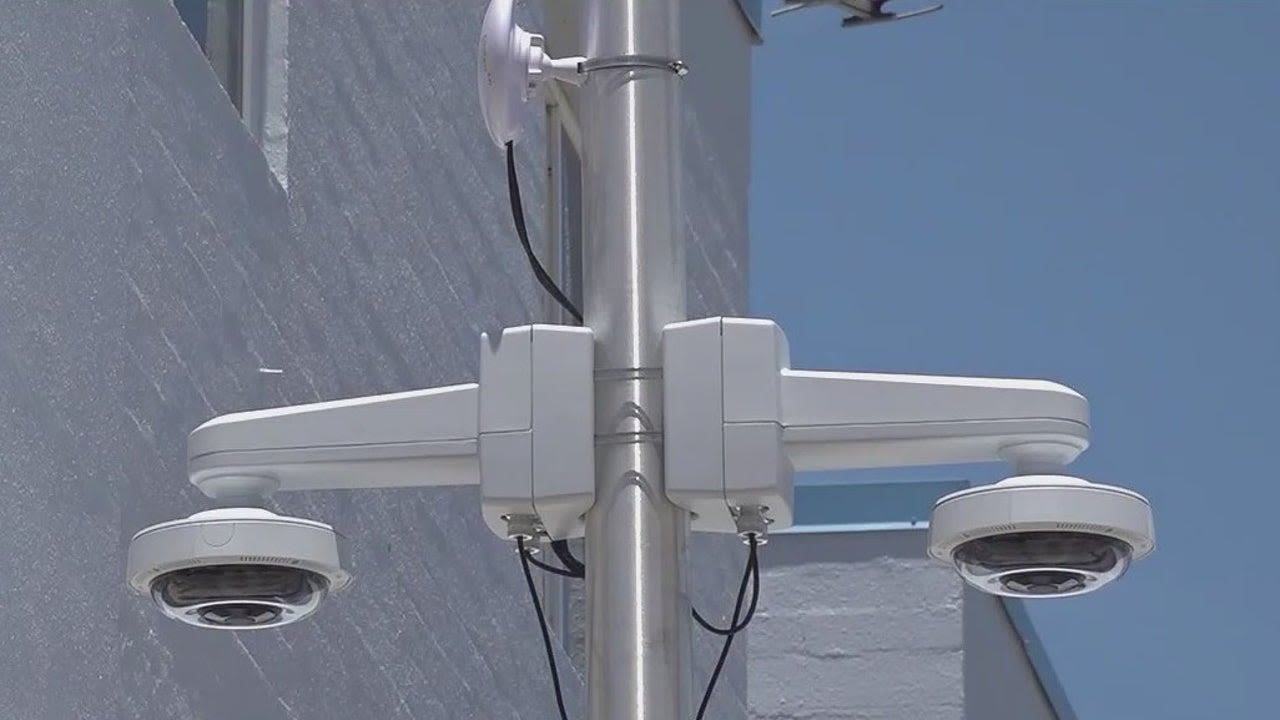 New surveillance cameras installed along busy Daytona Beach road
