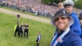 Officer's 'once in lifetime' photo with footballers