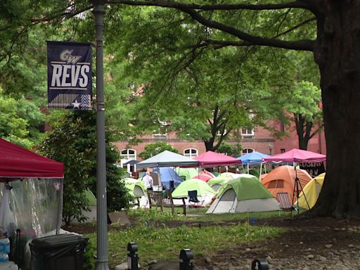 George Washington University president calls ongoing encampment 'illegal'