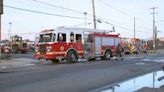 More than 60 firefighters battle junkyard fire in Philadelphia's Port Richmond neighborhood