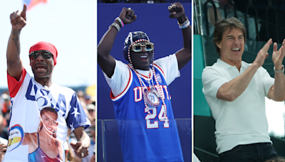 2024 Paris Olympics: Flavor Flav, Tom Cruise and more of Hollywood's biggest stars cheer on athletes at the Games