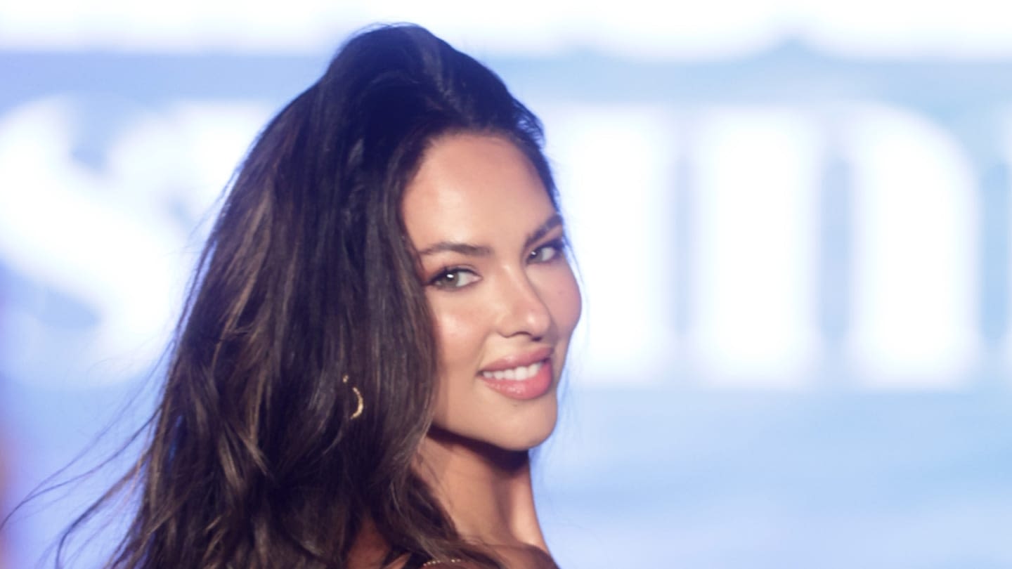 Christen Harper Dazzles in Itty-Bitty Yellow Two-Piece at Miami Swim Week