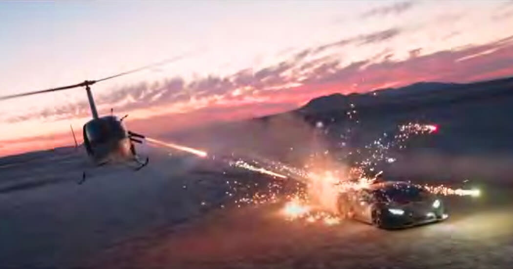 YouTuber Who Had Lamborghini Shot With Fireworks From a Helicopter Is Arrested