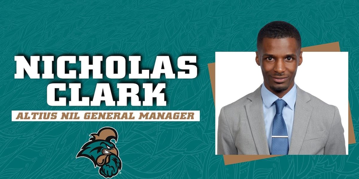 Nicholas Clark appointed as Coastal Carolina Athletics’ first in-house NIL general manager