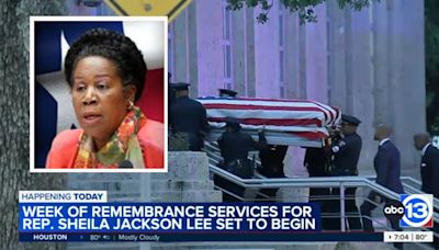 Congresswoman Sheila Jackson Lee lies in state at City Hall as part of services honoring life