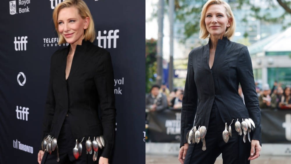 Cate Blanchett Reimagines Her Viral Spoon Top for ‘Disclaimer’ Red Carpet Premiere at 2024 TIFF