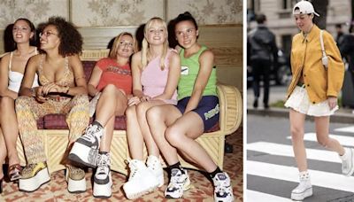 Desde los 90 las Spice Girls llevaron los tenis con plataforma que regresan como tendencia de 2024