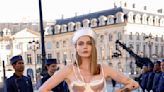 Cara Delevingne poses up a storm in Madonna's iconic cone bra