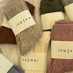 厚羊毛襪子女秋冬麻花中筒襪加絨可愛日系冬季純色保暖堆堆長筒襪*特價優惠