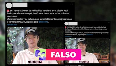 ¿Paul Banks dijo que Interpol no volvería a México si ganan PRI y PAN? Falso