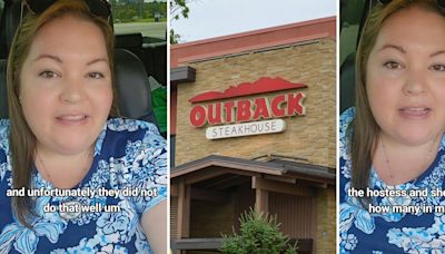 'He rolled his eyes at me': Outback Steakhouse manager catches 'attitude' with customer eating alone. He doesn't realize she's a mystery shopper