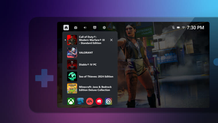 Xbox Game Bar receives Compact Mode for better navigation on handhelds