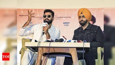 Vicky Kaushal and Ammy Virk promote 'Bad News' in Jaipur | Events Movie News - Times of India