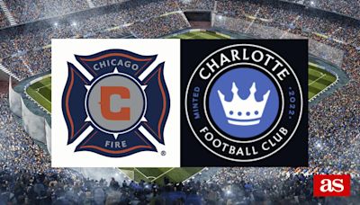 Chicago Fire vs Charlotte FC: estadísticas previas y datos en directo | MLS - Liga USA 2024