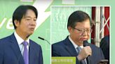 接海基會董事長釋台海善意？鄭文燦拿手機「朗誦」賴清德當選感言：四個堅持、和平四大支柱是交流前提