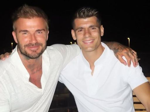 El mensaje de Morata a Beckham que emociona a Milán: “Gracias, leyenda”