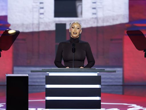 "This is where I belong”: Amber Rose at the RNC, denouncing "left-wing propaganda" about Trump