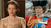 The Crown 's Claire Foy and Olivia Colman Reflect on Queen Elizabeth's 'Dignity and Grace'