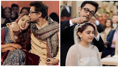 Ira Khan shares video on Father's Day of Aamir Khan getting emotional while singing at her wedding. Watch