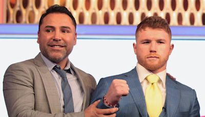 ‘Canelo’ Álvarez y De la Hoya a punto de los golpes; el campeón acusa de robo al promotor