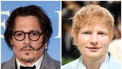 Ed Sheeran faces backlash after having pint with Johnny Depp in Italy and posing for photo