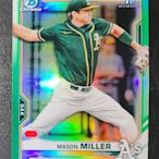 2021 Bowman Chrome 防禦率1點多-王牌降臨 Mason Miller 限99綠亮新人卡