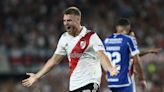 El River de Martín Demichelis despega con su mejor partido en la Liga Profesional al golear 3-0 a Godoy Cruz