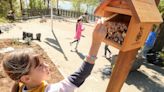 Pearson kids adding pollinators in Poulsbo