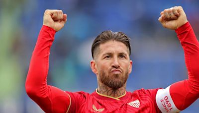 Sergio Ramos, doblemente feliz en el entrenamiento del Sevilla: "Muy del minuto 93"