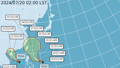 「雙颱」今將生成！7/24恐增強變中颱 風雨不可小覷