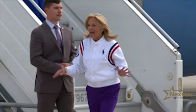 First Lady Jill Biden arrives in France for Olympics