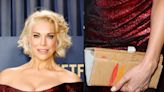 Hannah Waddingham rocked up to the SAG Awards clutching a cardboard purse made by her daughter