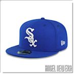 【ANGEL NEW ERA】NEW ERA MLB 芝加哥 白襪 寶藍色 59FIFTY 街頭 潮流 嘻哈 全封帽