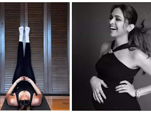 Mommy-to-be Deepika Padukone does 'legs-up-the-wall' pose; husband Ranveer Singh REACTS - See photo | - Times of India