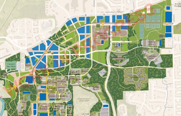 See updated maps for University of Michigan’s 25-year building plan