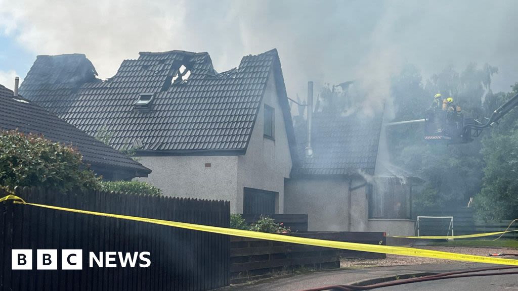 Children escape fire at Aviemore house struck by lightning