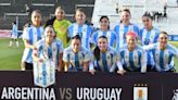 Argentina perdió un amistoso ante Uruguay en cancha de Estudiantes de Caseros