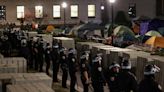 Drones above, police at the gates: Columbia protest camp's final moments