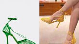 Everybody thinks these $27 lace-up mesh heel sandals are Bottega — and I just let them believe it